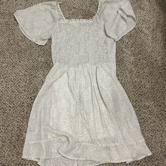 Sienna Sky White Mini Dress with Black Dots - Picture 4 of 4